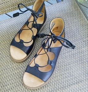 Clark's Artisan black leather gladiator sandals